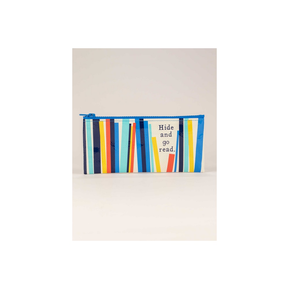 BlueQ, Pencil Pouch, Art & School, 4.25"x8.5", Hide and Go Read, 776215